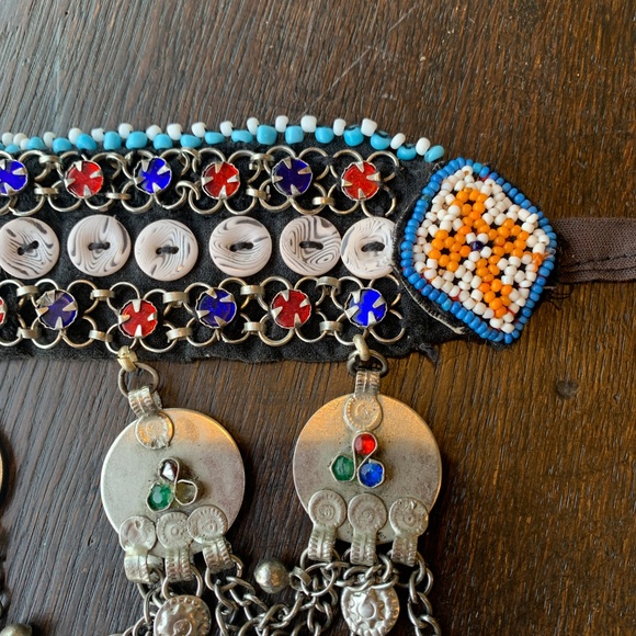 Vintage Afghani belt with pendants and dangles
